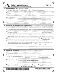 Form TSP-70 Request for Full Withdrawal, Page 3