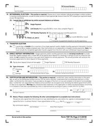 Form TSP-70 Request for Full Withdrawal, Page 5