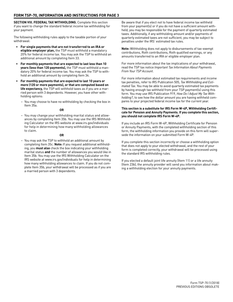 Form Tsp 70 Fill Out Sign Online And Download Printable Pdf