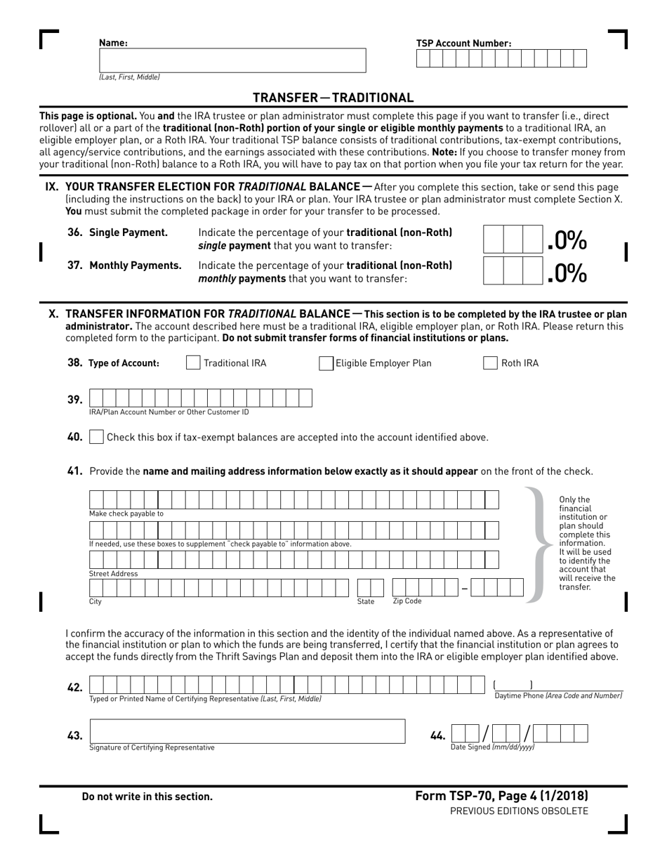 Form Tsp 70 Fill Out Sign Online And Download Printable Pdf