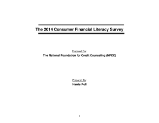 Consumer Financial Literacy Survey