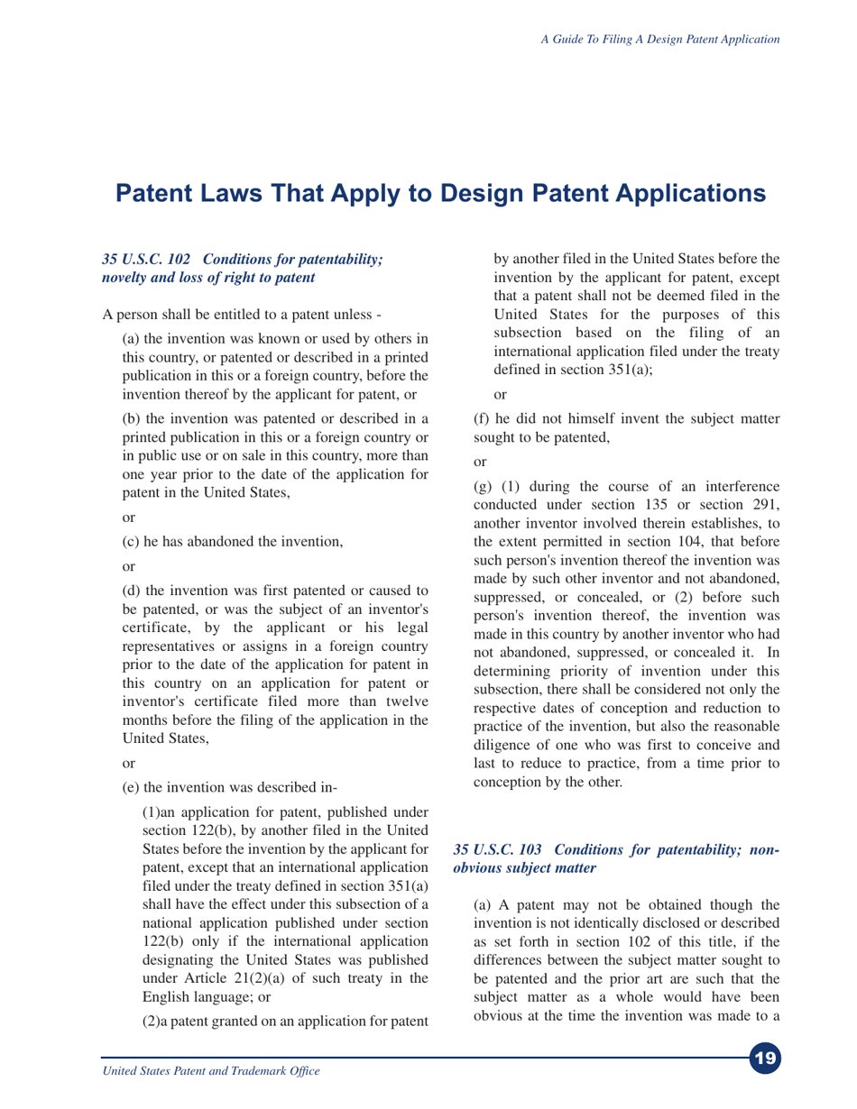 A Guide to Filing a Design Patent Application, Page 22