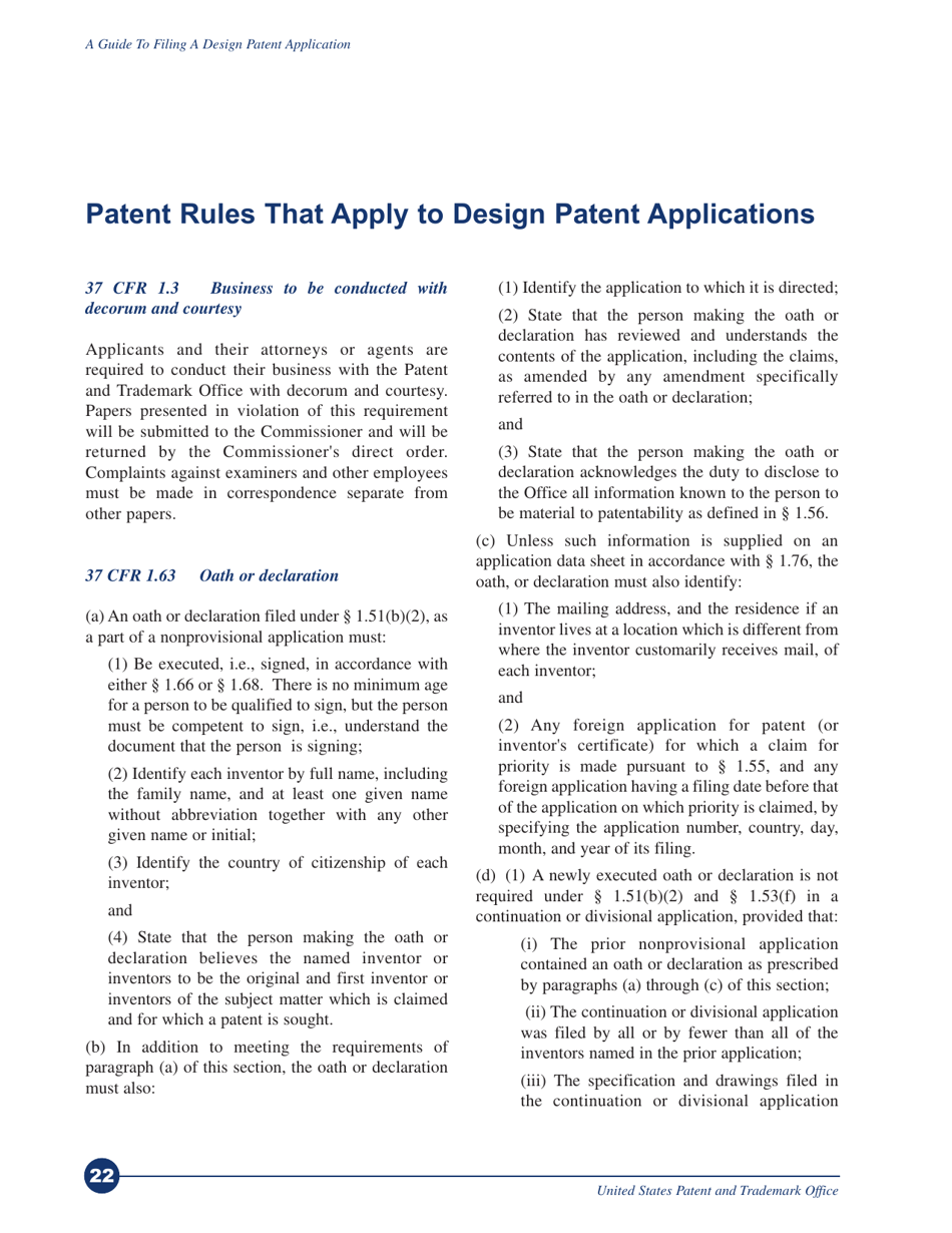 A Guide to Filing a Design Patent Application, Page 25
