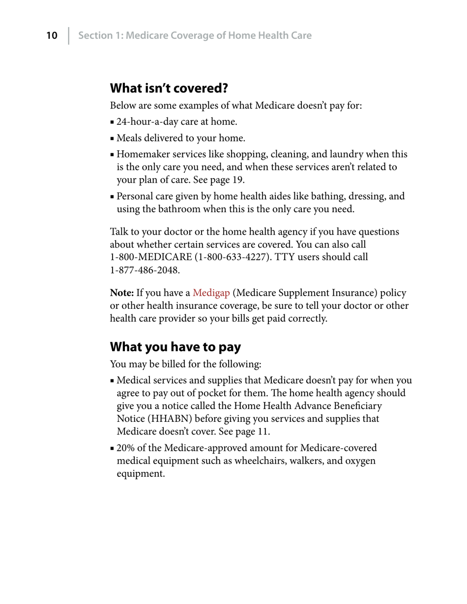 Medicare and Home Health Care, Page 10