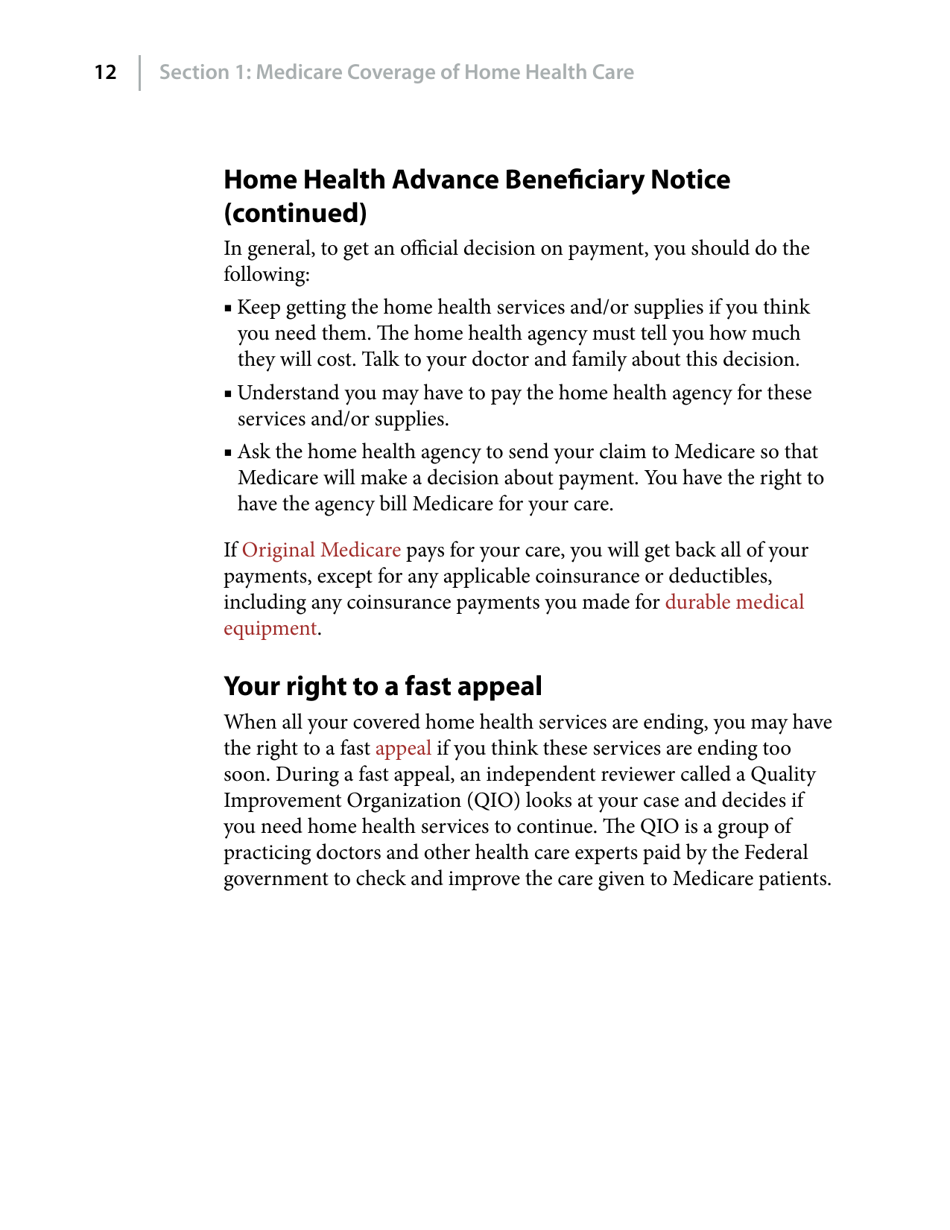 Medicare and Home Health Care, Page 12