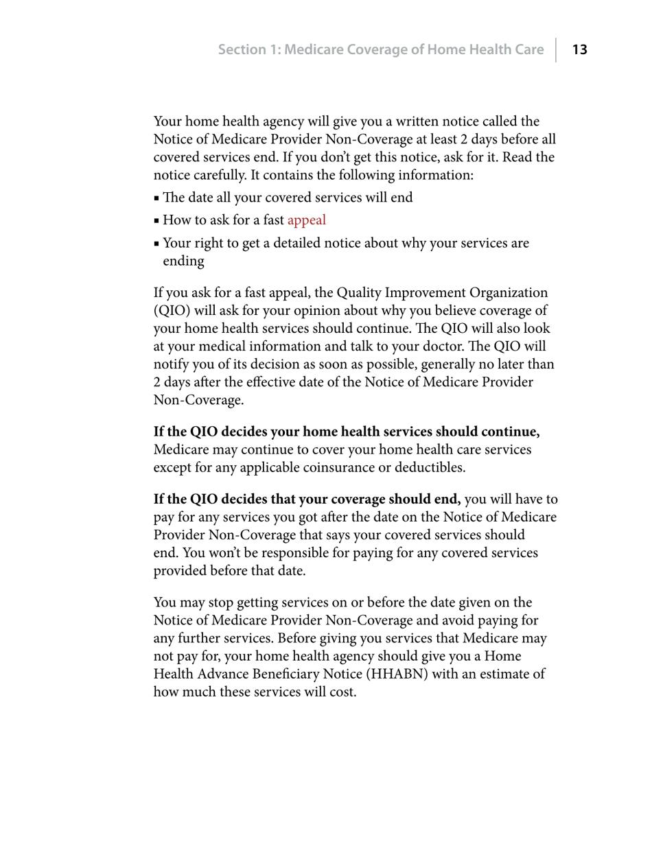 Medicare and Home Health Care, Page 13