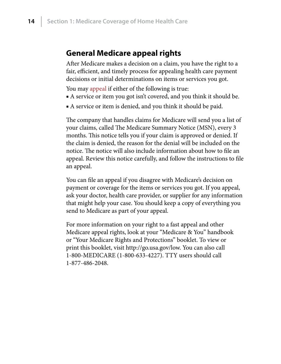 Medicare and Home Health Care, Page 14