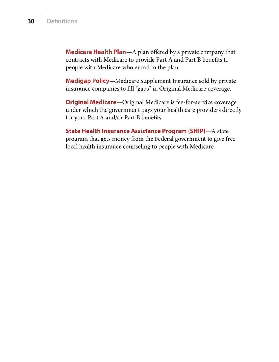 Medicare and Home Health Care, Page 30
