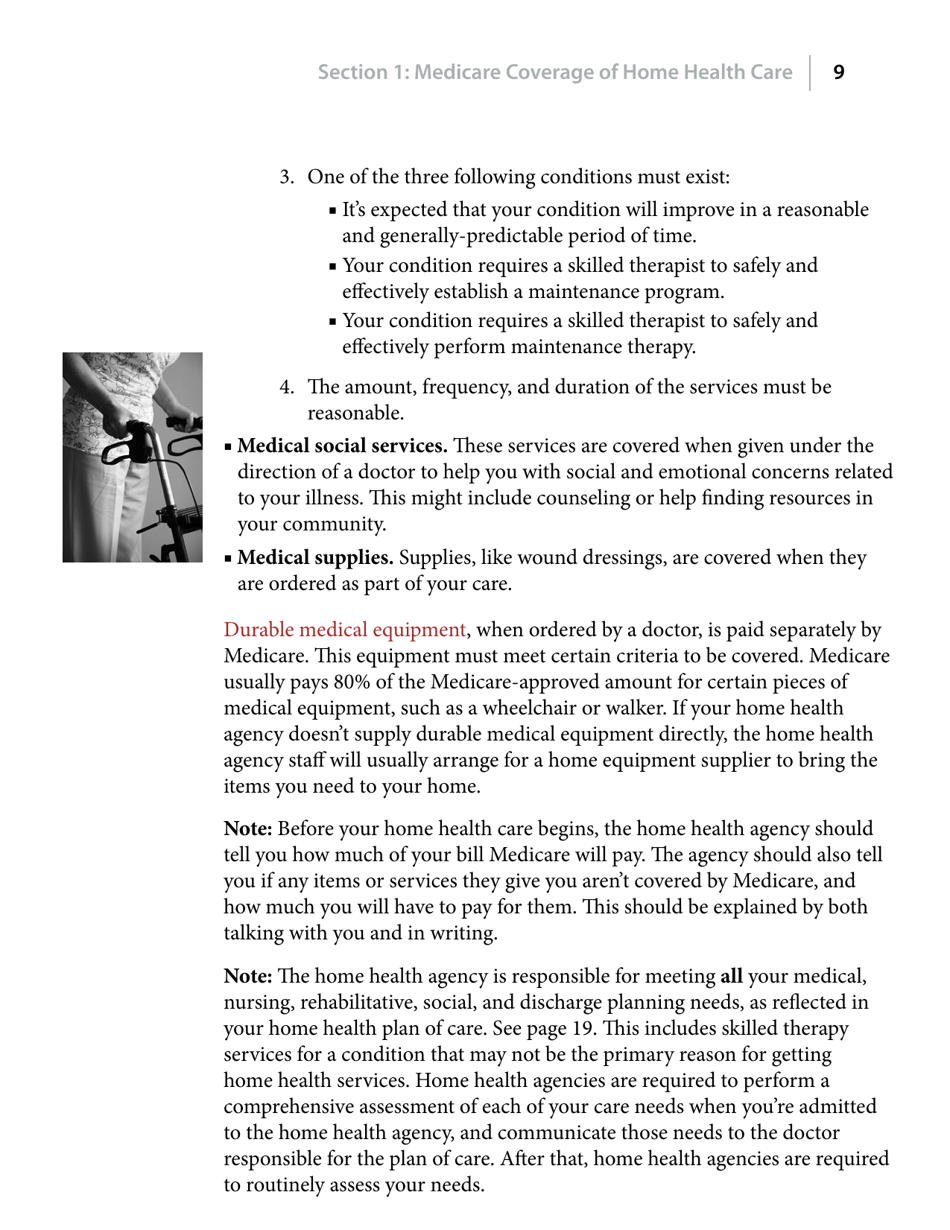 Medicare and Home Health Care, Page 9