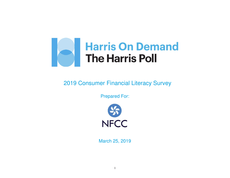 Consumer Financial Literacy Survey Sample Preview Available