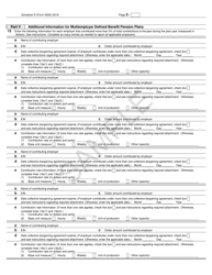 IRS Form 5500 Schedule R Retirement Plan Information, Page 2