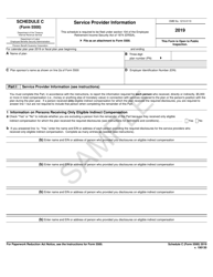 IRS Form 5500 Schedule C - 2019 - Fill Out, Sign Online and Download