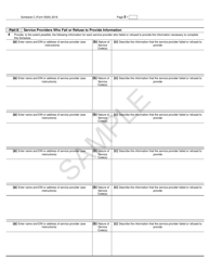 Form 5500 Schedule C Service Provider Information, Page 5