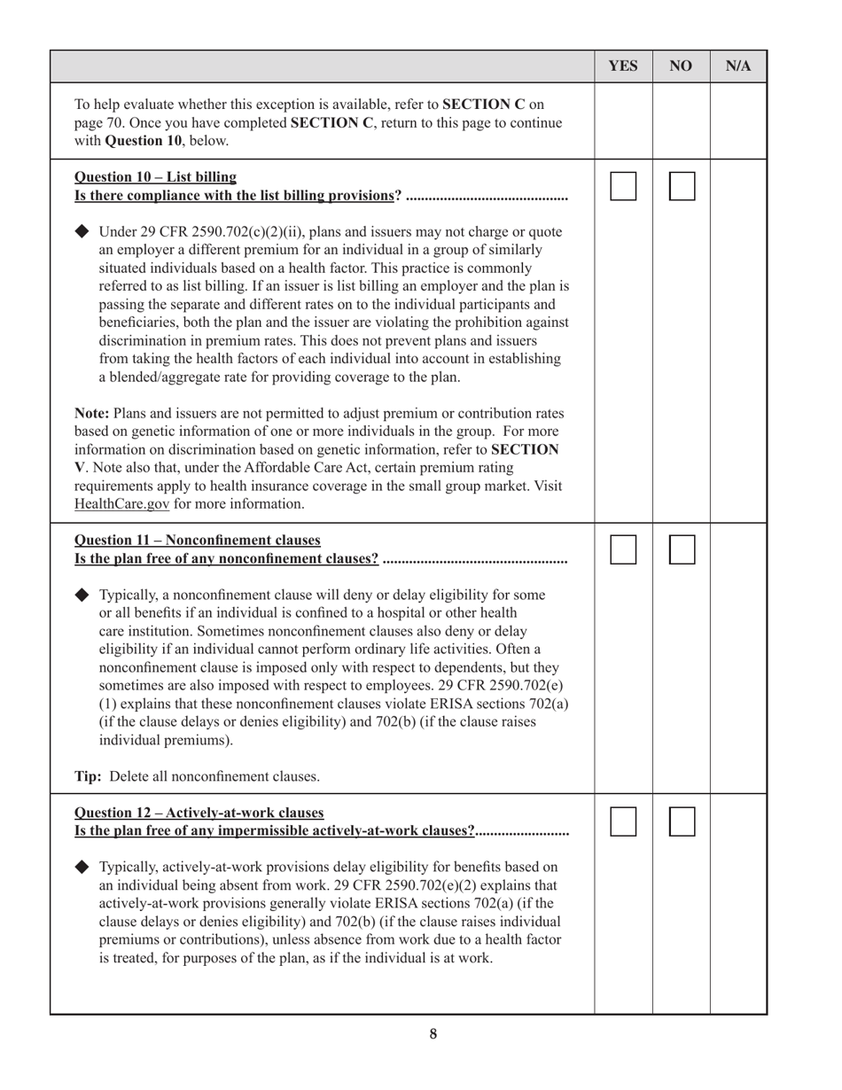 Form M-1 Report for Multiple Employer Welfare Arrangements (Mewas) and Certain Entities Claiming Exception (Eces), Page 23