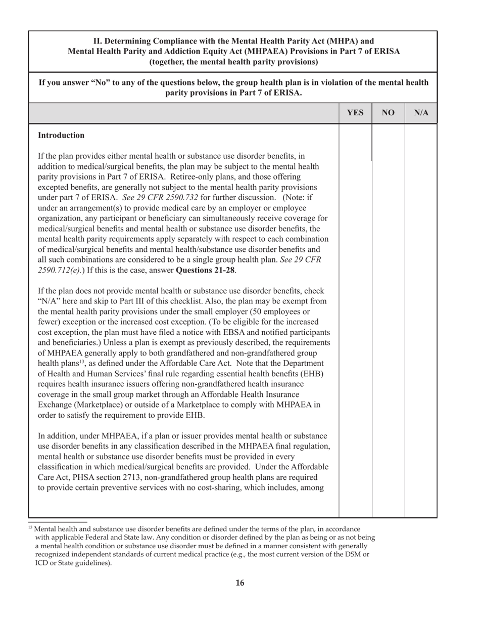 Form M-1 Report for Multiple Employer Welfare Arrangements (Mewas) and Certain Entities Claiming Exception (Eces), Page 31