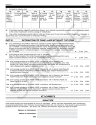 Form M-1 Report for Multiple Employer Welfare Arrangements (Mewas) and Certain Entities Claiming Exception (Eces), Page 5