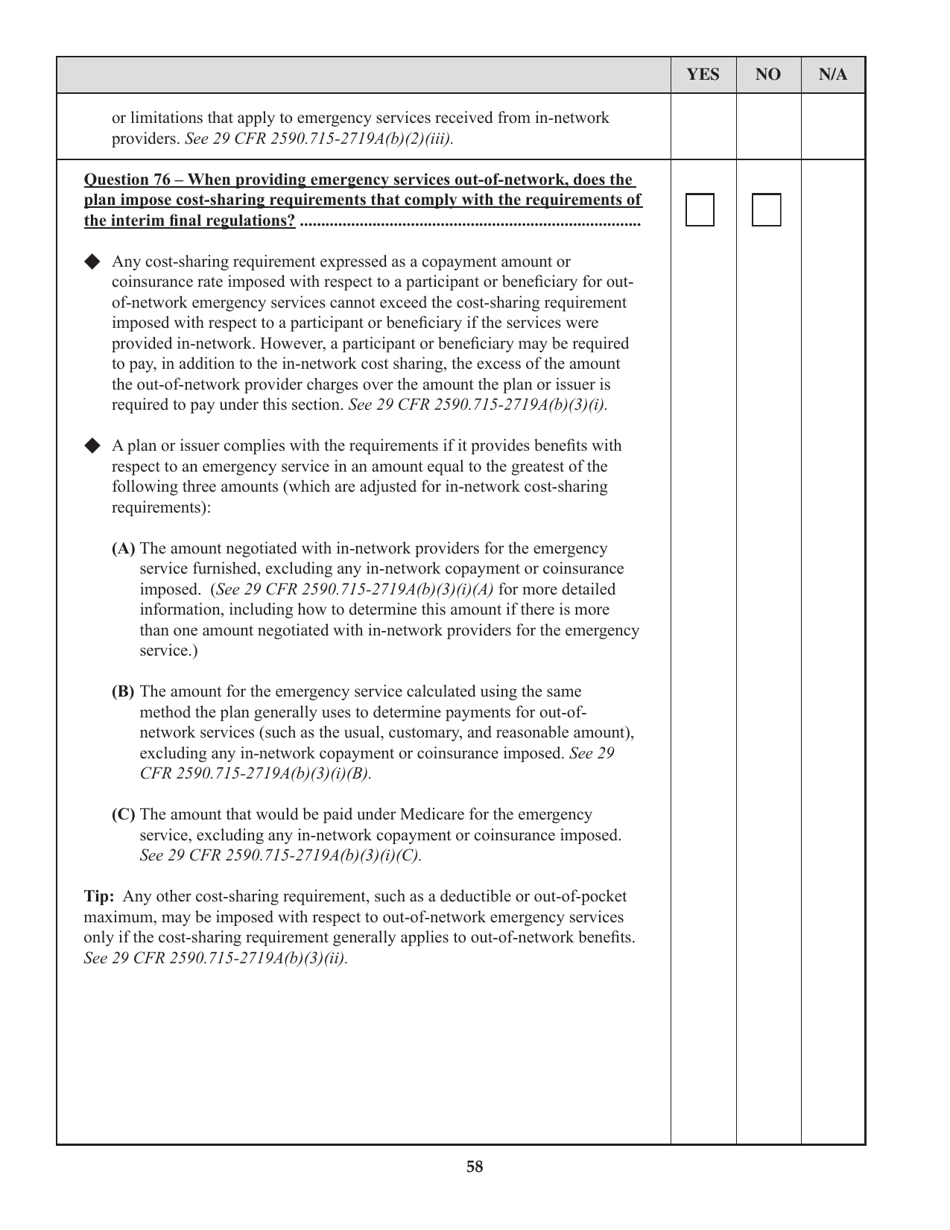 Form M-1 Report for Multiple Employer Welfare Arrangements (Mewas) and Certain Entities Claiming Exception (Eces), Page 73