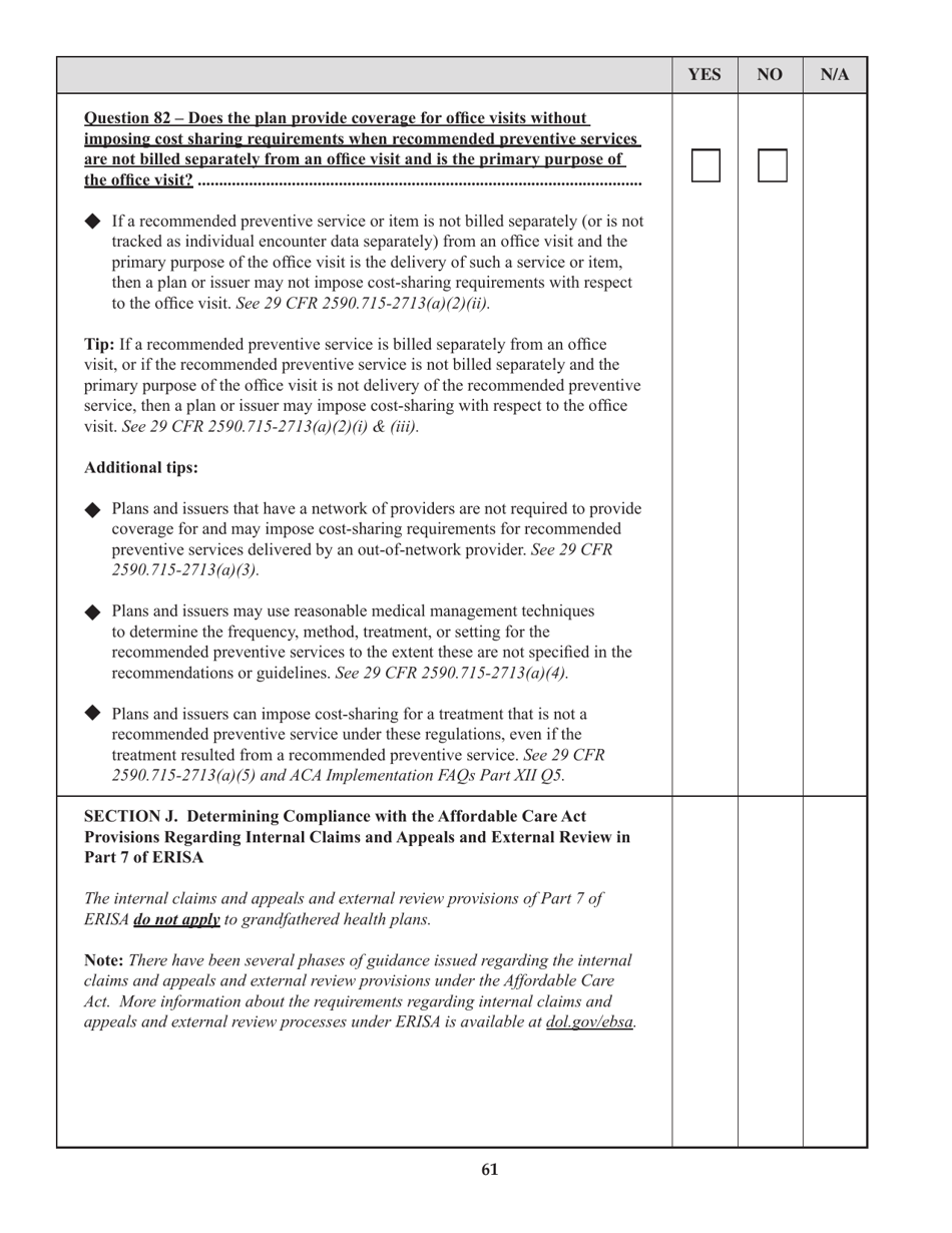 Form M-1 Report for Multiple Employer Welfare Arrangements (Mewas) and Certain Entities Claiming Exception (Eces), Page 76