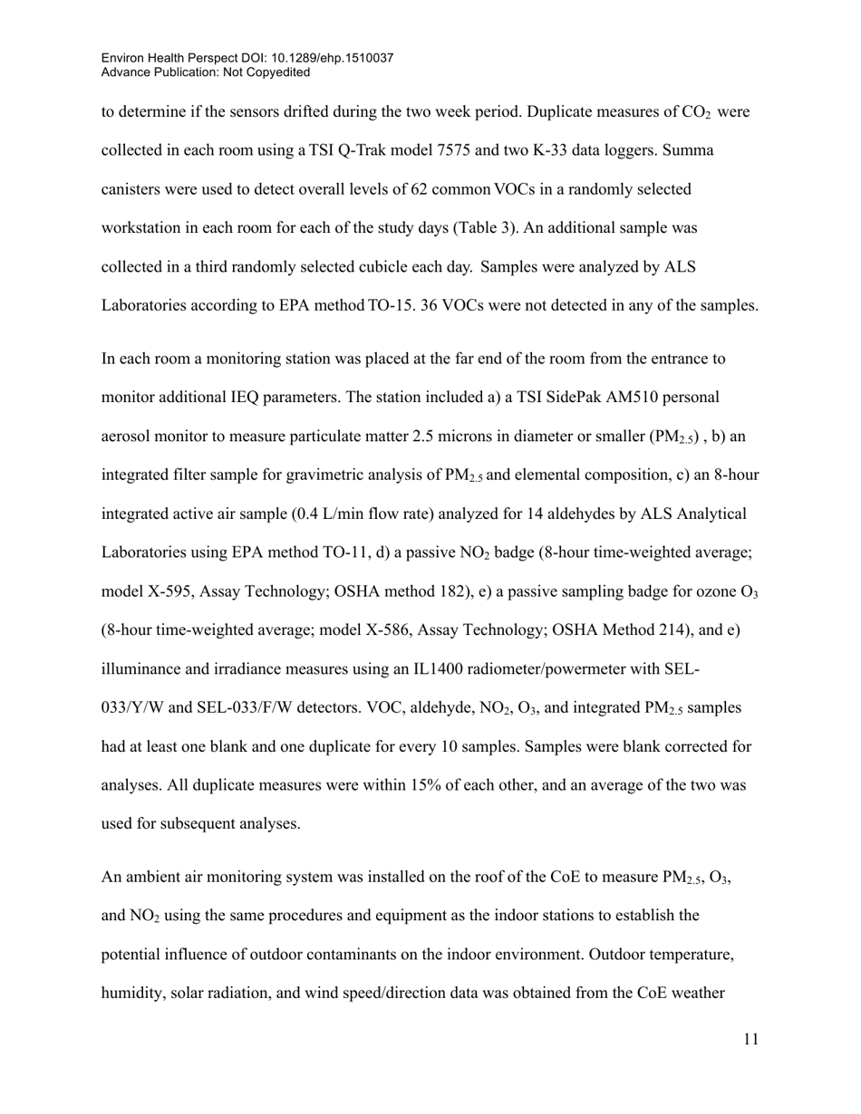 Associations of Cognitive Function Scores With Carbon Dioxide, Ventilation, and Volatile Organic Compound Exposures in Office Workers: a Controlled Exposure Study of Green and Conventional Office Environments, Page 12