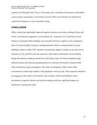 &quot;Associations of Cognitive Function Scores With Carbon Dioxide, Ventilation, and Volatile Organic Compound Exposures in Office Workers: a Controlled Exposure Study of Green and Conventional Office Environments&quot;, Page 22