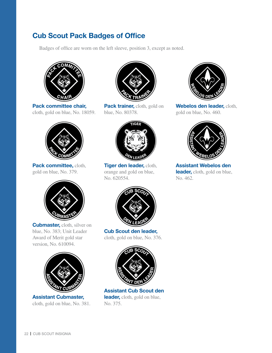 Cub Scout Insignia - Boy Scouts of America, Page 8