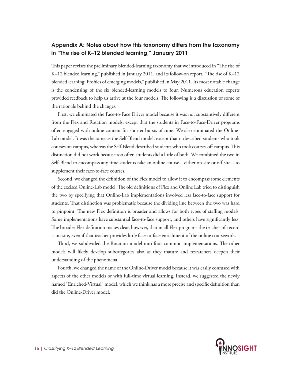 Classifying K12 Blended Learning - Innosight Institute, Page 18