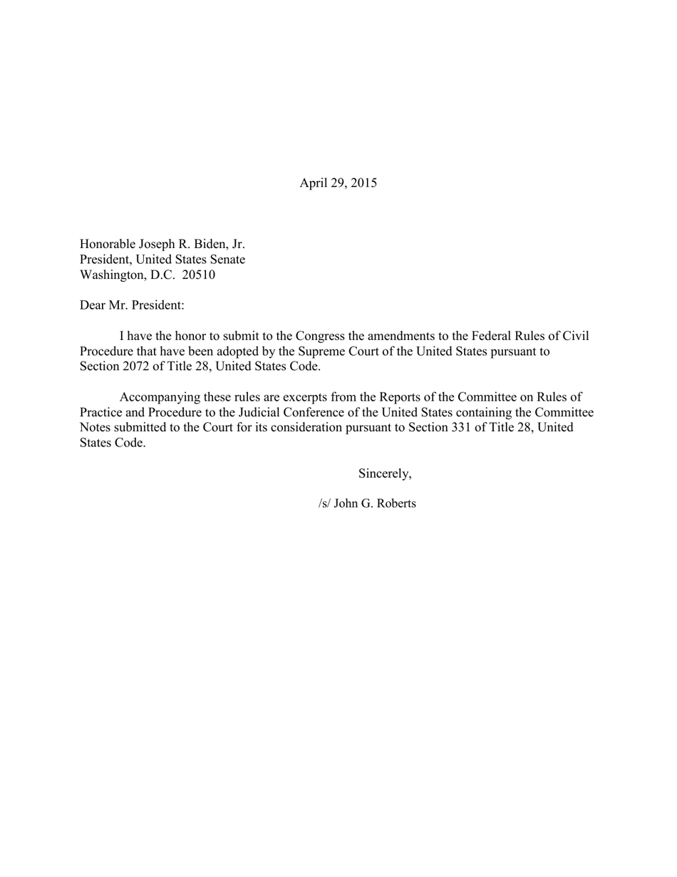 Amendments to Federal Rules of Civil Procedure, Page 2