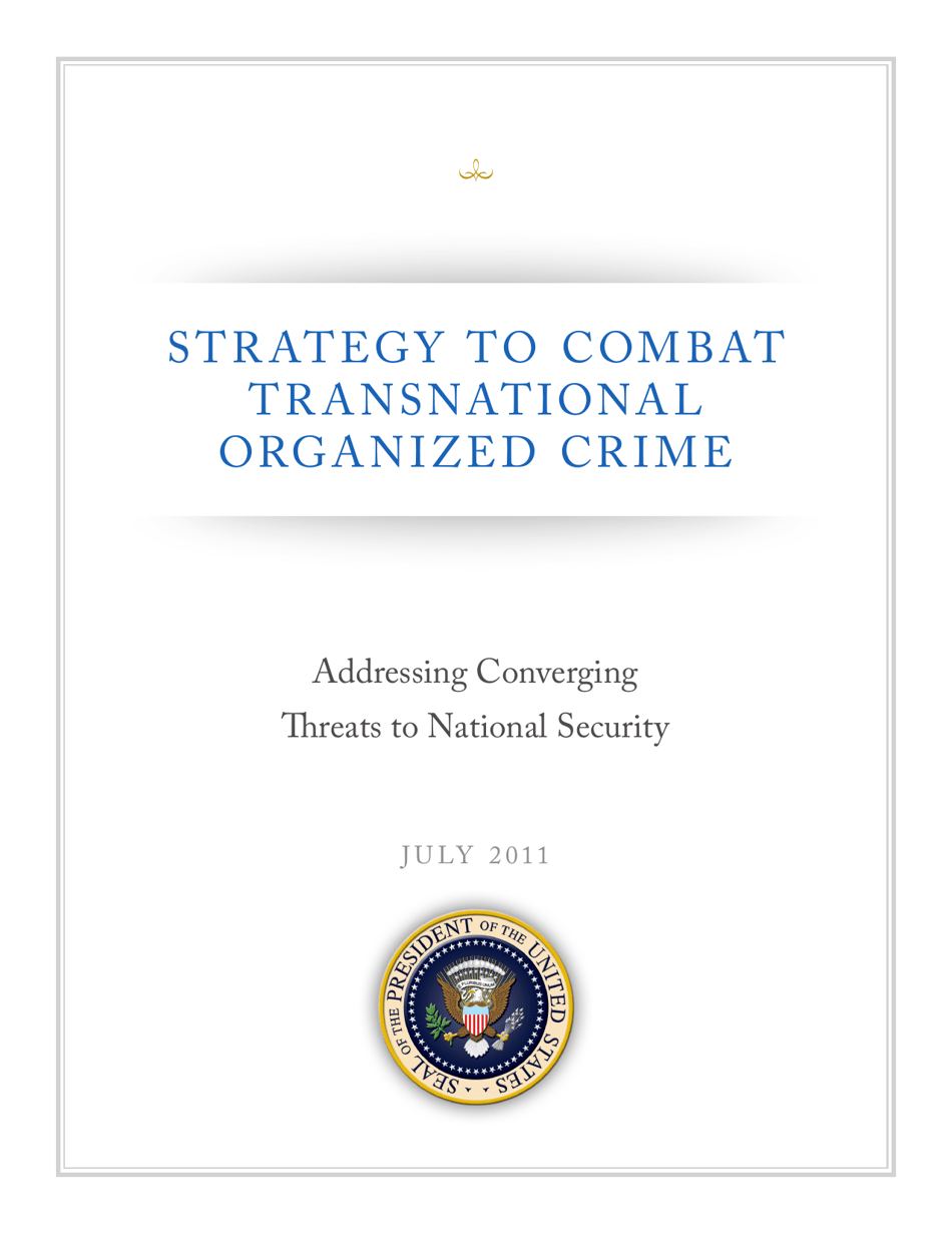 Strategy to Combat Transnational Organized Crime, Page 1