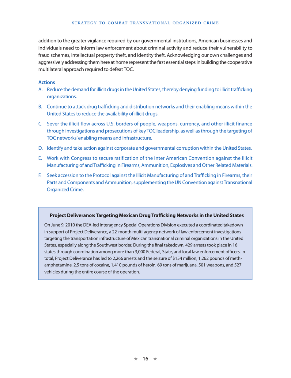Strategy to Combat Transnational Organized Crime, Page 24