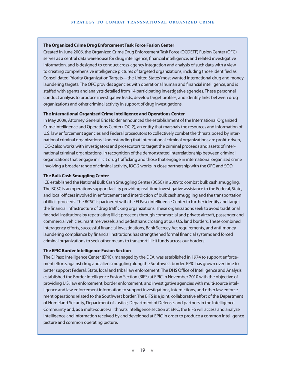 Strategy to Combat Transnational Organized Crime, Page 27
