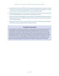 Strategy to Combat Transnational Organized Crime, Page 29