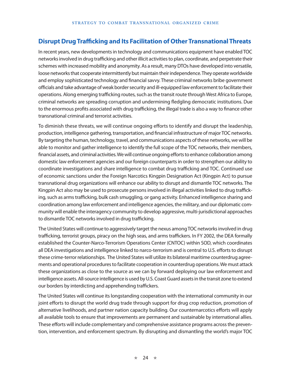 Strategy to Combat Transnational Organized Crime, Page 32