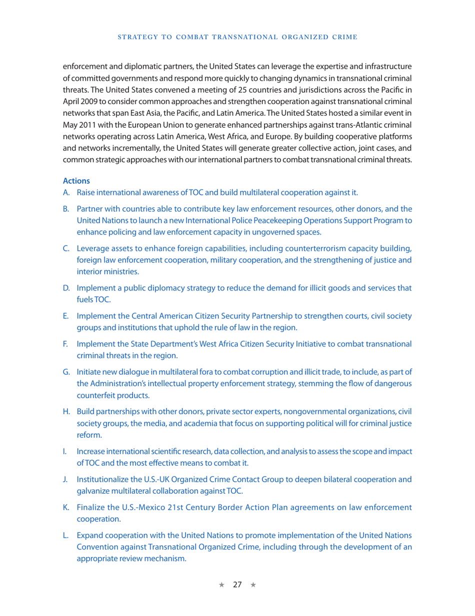 Strategy to Combat Transnational Organized Crime, Page 35