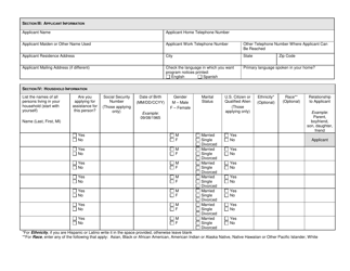 Form DCF-F-DWSP2471 Wisconsin Works (W-2) and Related Programs Application - Wisconsin, Page 2