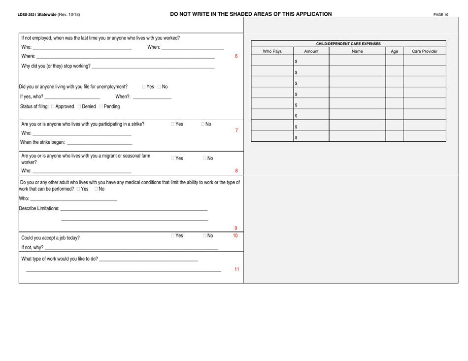 Form Ldss 2921 Fill Out Sign Online And Download Printable Pdf New York Templateroller 3785