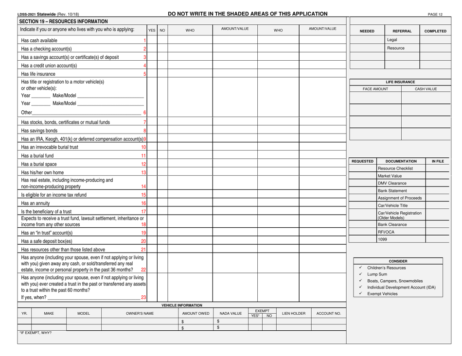 Form Ldss 2921 Fill Out Sign Online And Download Printable Pdf New York Templateroller 2232
