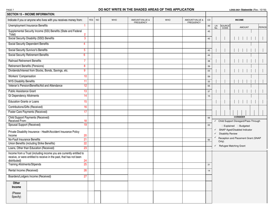 Form Ldss 2921 Fill Out Sign Online And Download Printable Pdf New York Templateroller 2455
