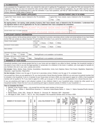 Form 886-4573 Application for Temporary Assistance Cash Benefits - Missouri, Page 3