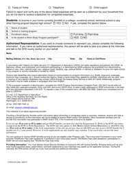 Form DCO-215 Application for Snap and Tea - Arkansas, Page 7