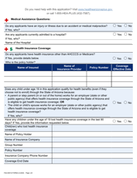 Form FAA-0001A Application for Benefits - Arizona, Page 36