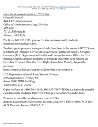 Formulario FAA-0001A Solicitud De Bene Ficios - Arizona (Spanish), Page 49