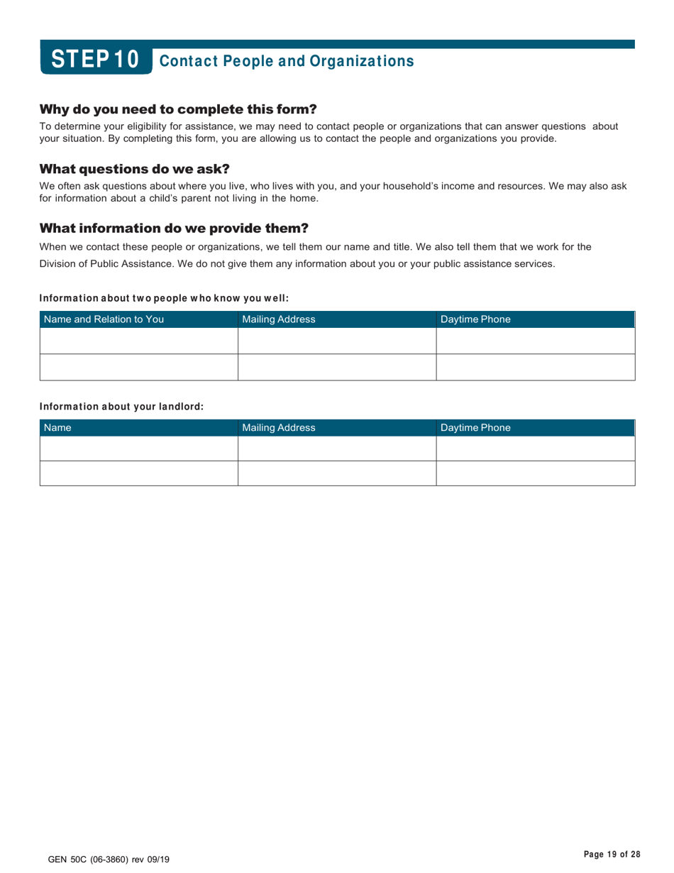 Form GEN50C (06-3860) Application for Services - Alaska, Page 19