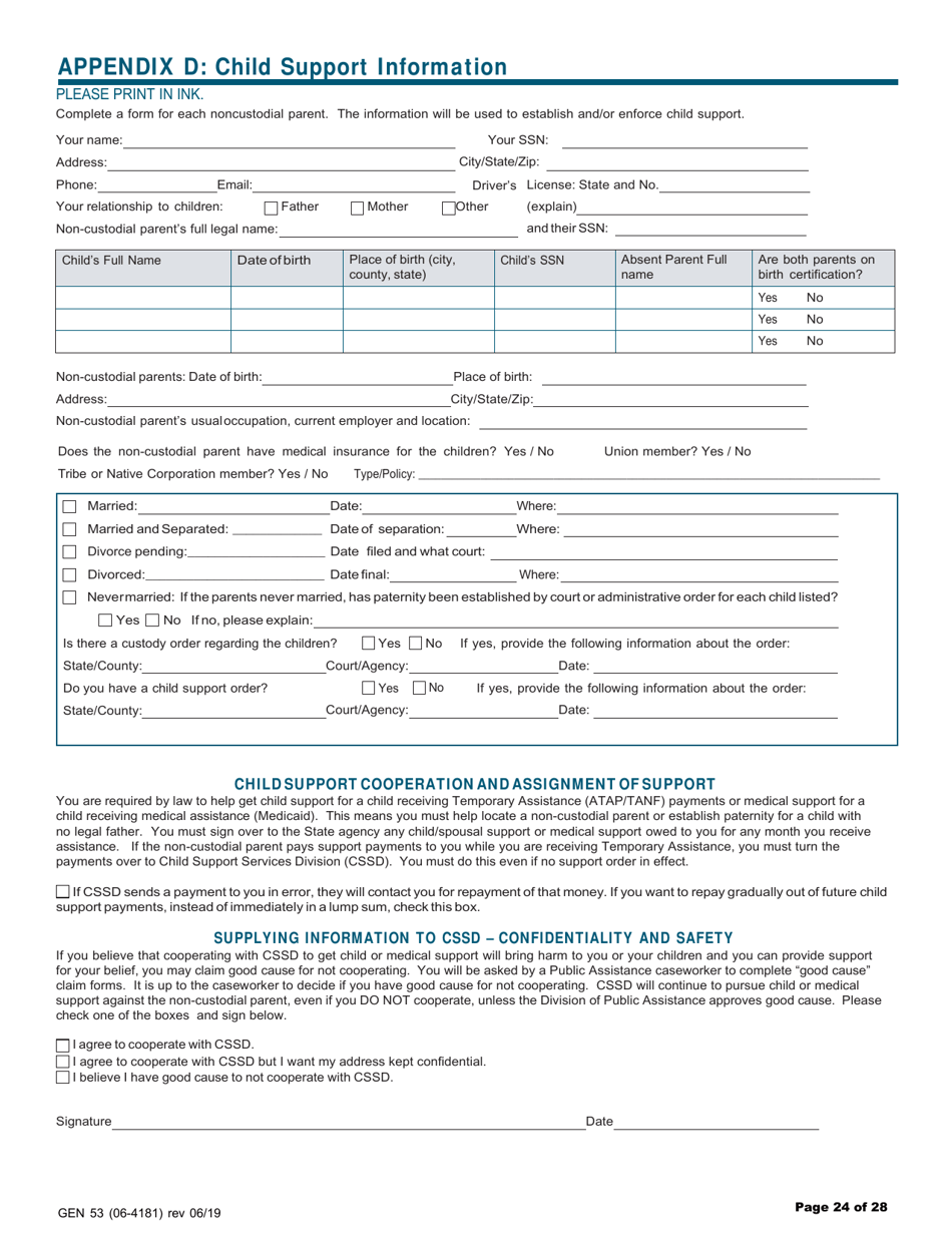 Form GEN50C (06-3860) Application for Services - Alaska, Page 24