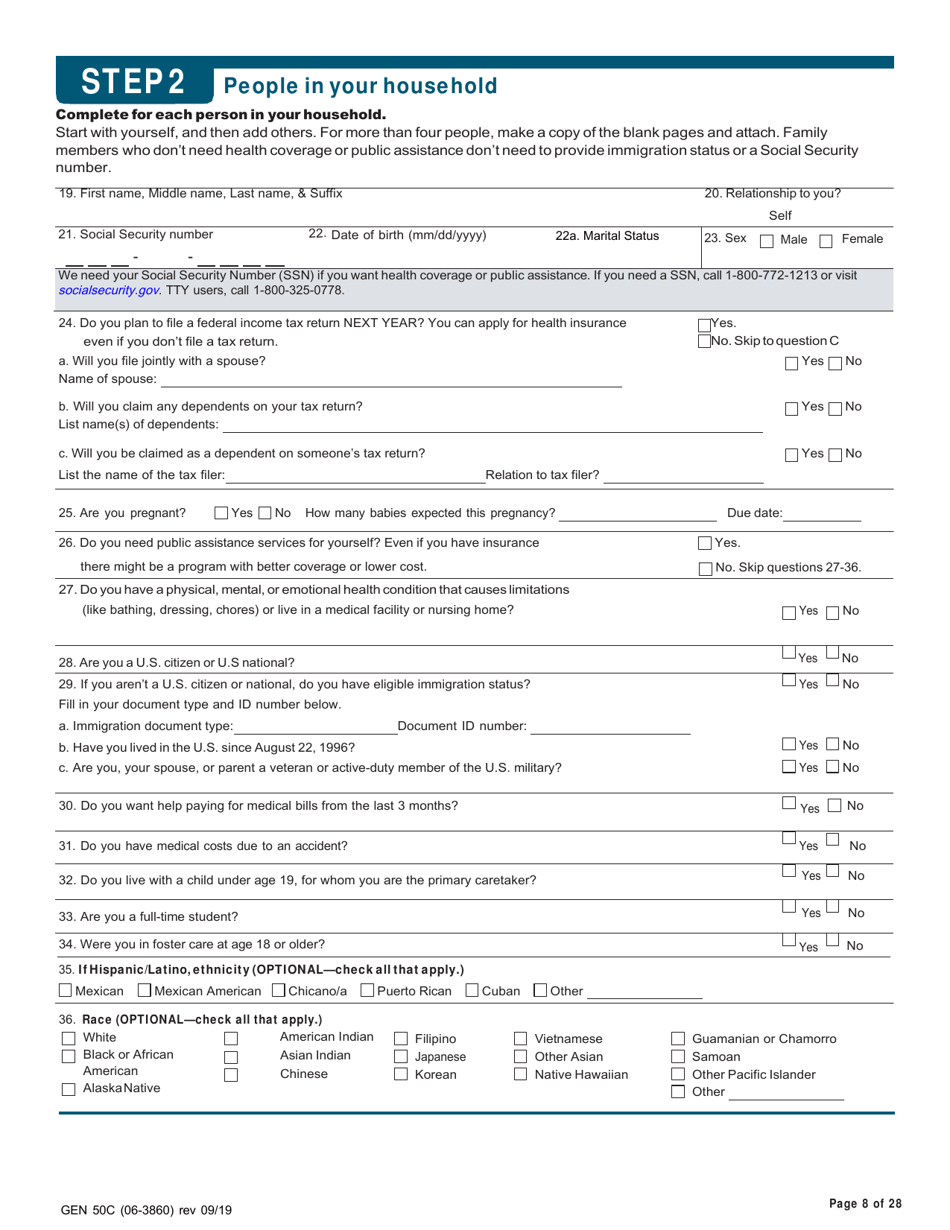 Form GEN50C (06-3860) Application for Services - Alaska, Page 8