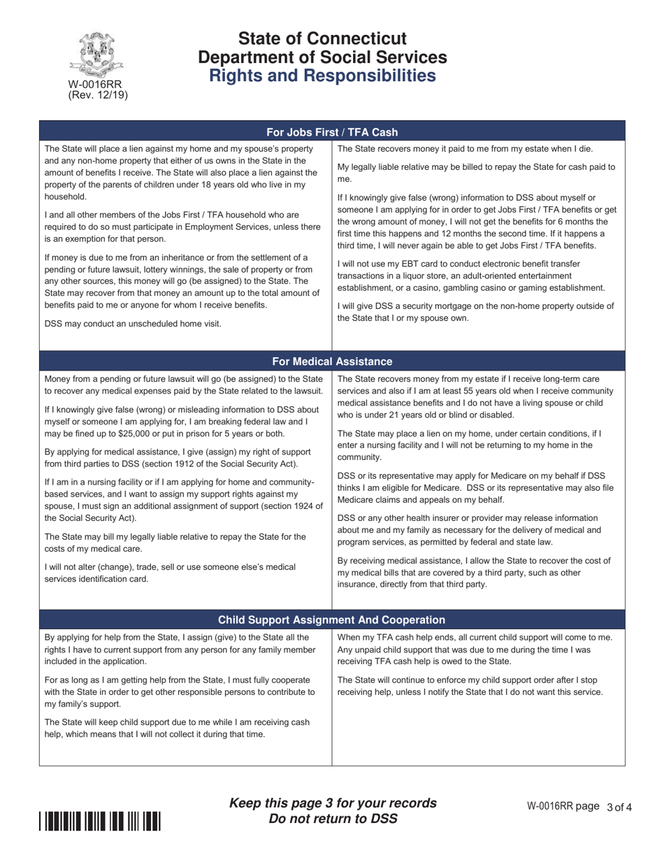 Form W-1E Application for Benefits - Connecticut, Page 21