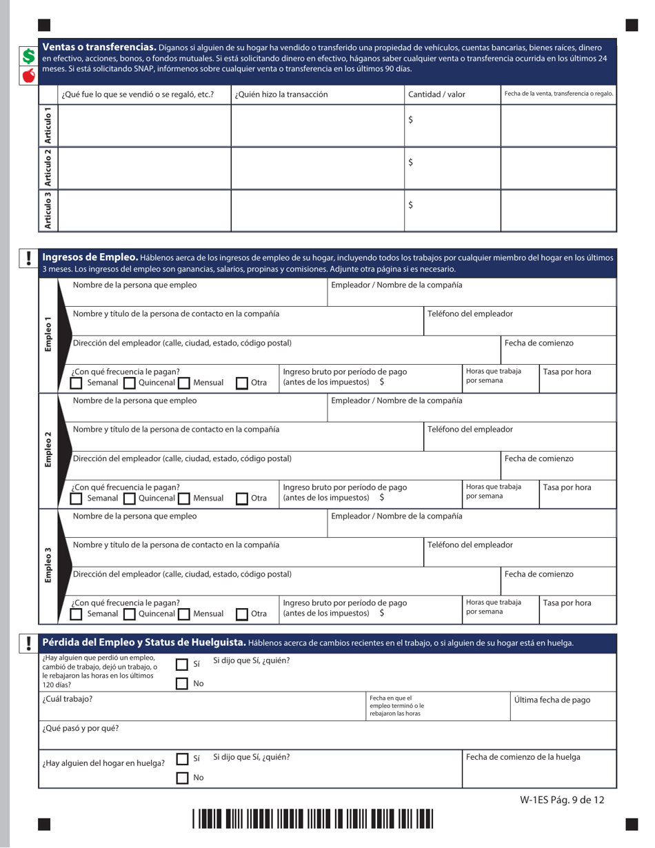 Formulario W-1ES Solicitud De Beneficios - Connecticut (Spanish), Page 13