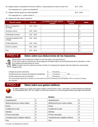 Formulario 100 Solicitud De Prestaciones De Alimentos, Asistencia Monetaria, Asistencia Medica Y De Guarderia - Delaware (Spanish), Page 8