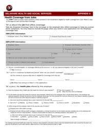 Form 100 Application for Food Benefits, Cash, Medical, and Child Care Assistance - Delaware, Page 16
