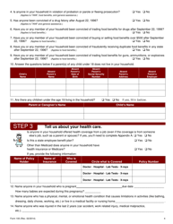 Form 100 Application for Food Benefits, Cash, Medical, and Child Care Assistance - Delaware, Page 5