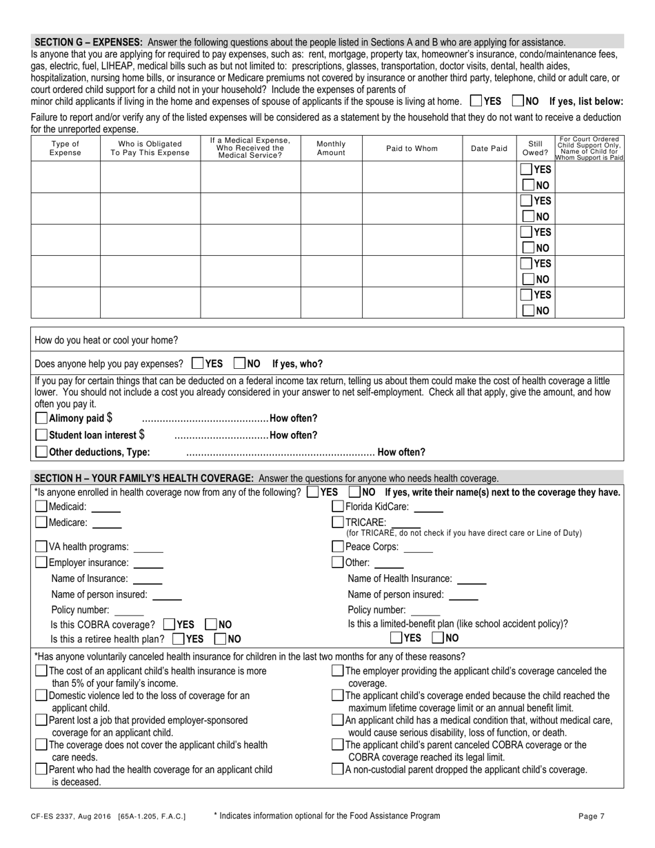 Form Cf Es2337 Fill Out Sign Online And Download Printable Pdf Florida Templateroller 5874
